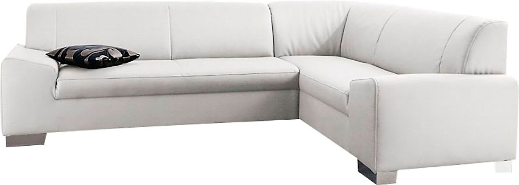 DOMO collection Ecksofa »Alisson, zeitlose Optik, flache Armlehnen, L-Form« günstig online kaufen
