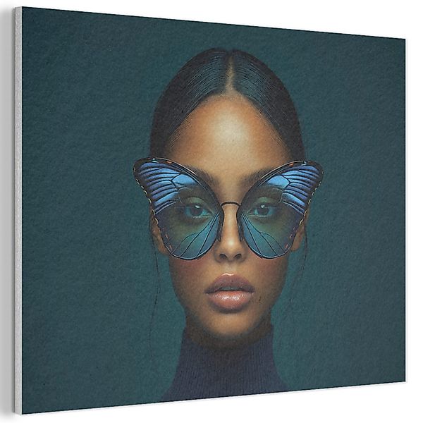 MuchoWow Gemälde Frau - Schmetterling - günstig online kaufen