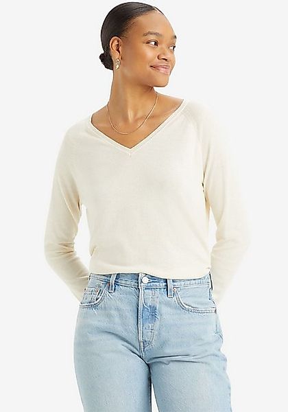 Levi's® Longpullover PETAL VNECK SWEATER mit Rippbündchen günstig online kaufen