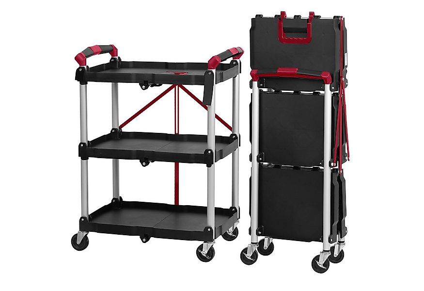 Mahlzeit Servierwagen Faltbarer Servierwagen mit Rollen, belastbar bis 150 günstig online kaufen