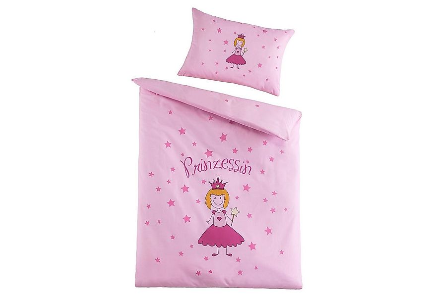 Holiday Heimtex Babybettwäsche PRINZESSIN, 100 x 135 cm, Pink, Baumwolle, 2 günstig online kaufen