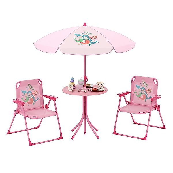 KOMFOTTEU Garten-Kindersitzgruppe, mit 2 Klappstühle & günstig online kaufen