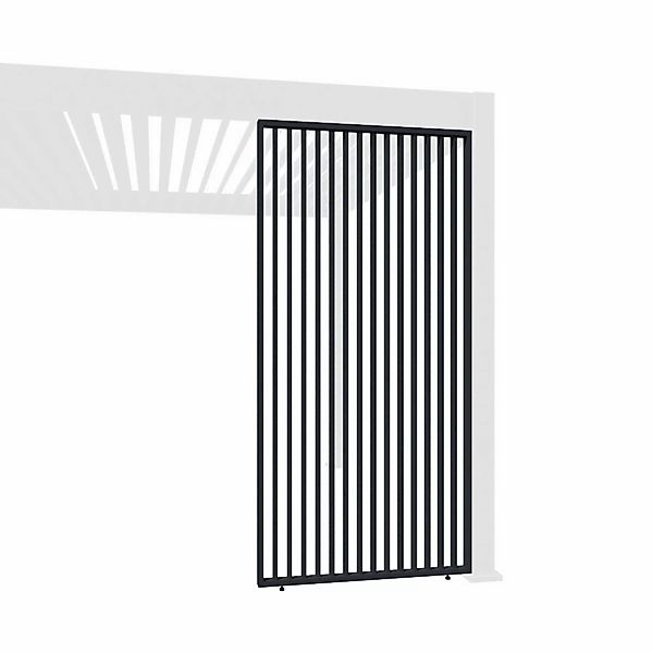 Weide Pavillonseitenteil Vertikale Lamellenwand für Pergola günstig online kaufen