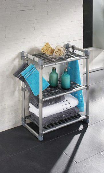 Ruco Standregal, Aluminium/Kunststoff, mit 3 höhenverstellbaren günstig online kaufen