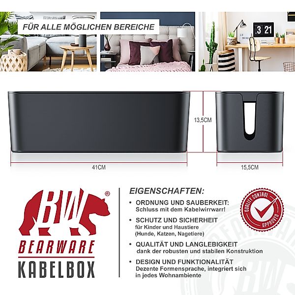 BEARWARE Kabelbox, (1-tlg), Kabel Box mit günstig online kaufen