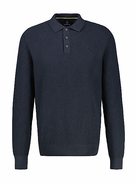 LERROS Strickpullover "LERROS Langarm-Strickpolo in Strukturqualität" günstig online kaufen