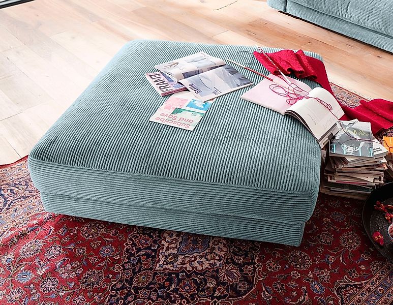 Places of Style Hocker "Enisa", passend zum "Enisa"-Sofa, Bezug in Cord günstig online kaufen