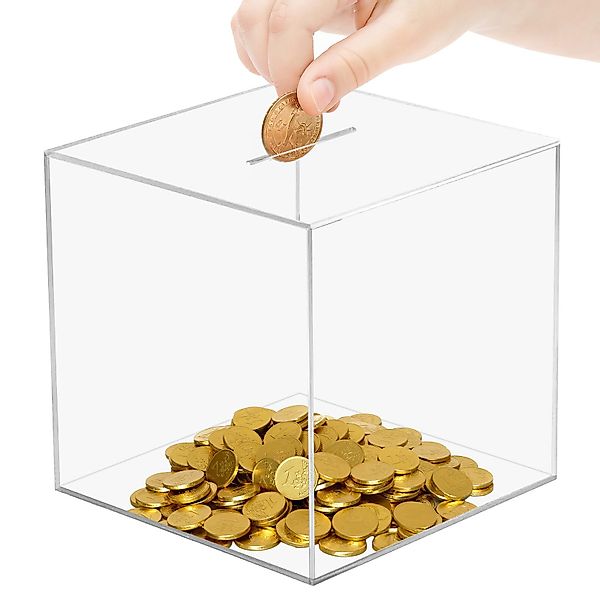 BlingBin Spardose Spardose Transparent Acryl Sparschwein günstig online kaufen