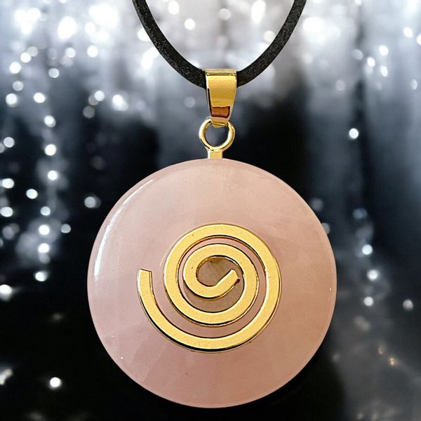 Steinfixx® Lange Kette echter Edelsteindonut 30 günstig online kaufen