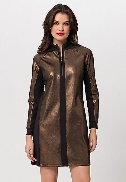 TUZZI Jerseykleid im Metallic-Look mit Zipper günstig online kaufen