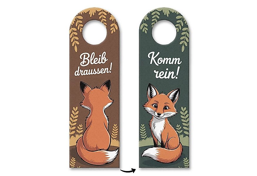 speecheese Dekohänger Bleib draußen Komm rein Fuchs Türhänger günstig online kaufen