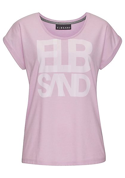 Elbsand T-Shirt Eldis mit Logodruck, Kurzarmshirt günstig online kaufen