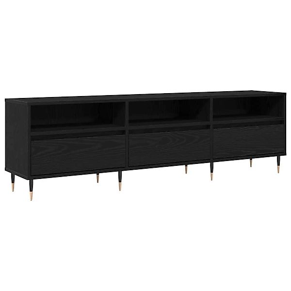 vidaXL TV-Schrank Schwarz Eichen-Optik 150 x 30 x 44,5 cm 869075 günstig online kaufen