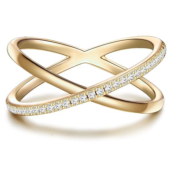 Glanzstücke München Silberring gelbgold, in Sterling günstig online kaufen