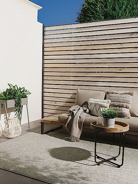 benuta Outdoorteppich Iowa, rechteckig, Höhe: 5 mm, Outdoor Teppich Garten, günstig online kaufen