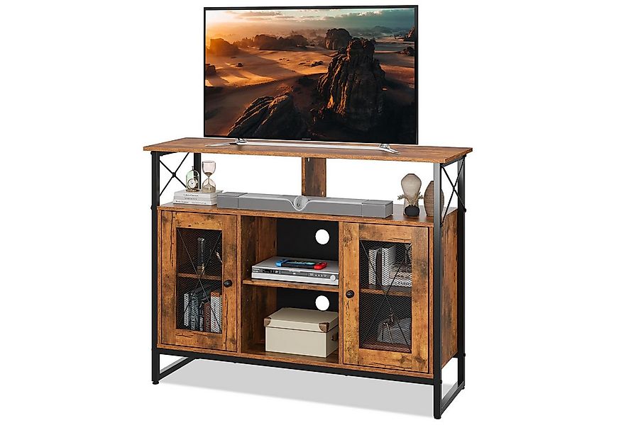 WLIVE Lowboard TV Schrank mit Stauraum, TV Board für Fernseher bis zu 55 Zo günstig online kaufen