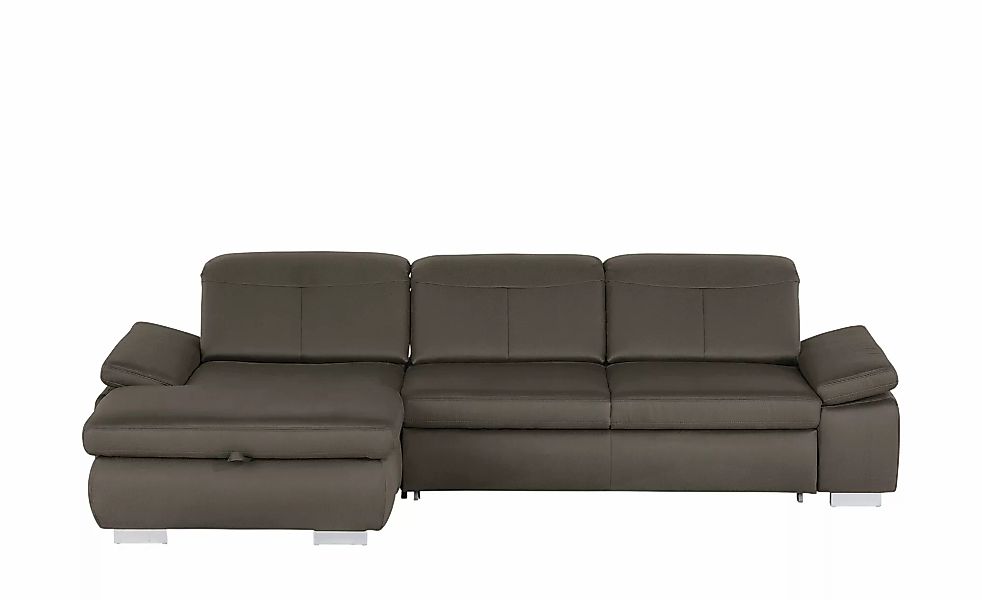 Lounge Collection Ecksofa aus Mikrofaser Kathrin ¦ braun ¦ Maße (cm): B: 30 günstig online kaufen