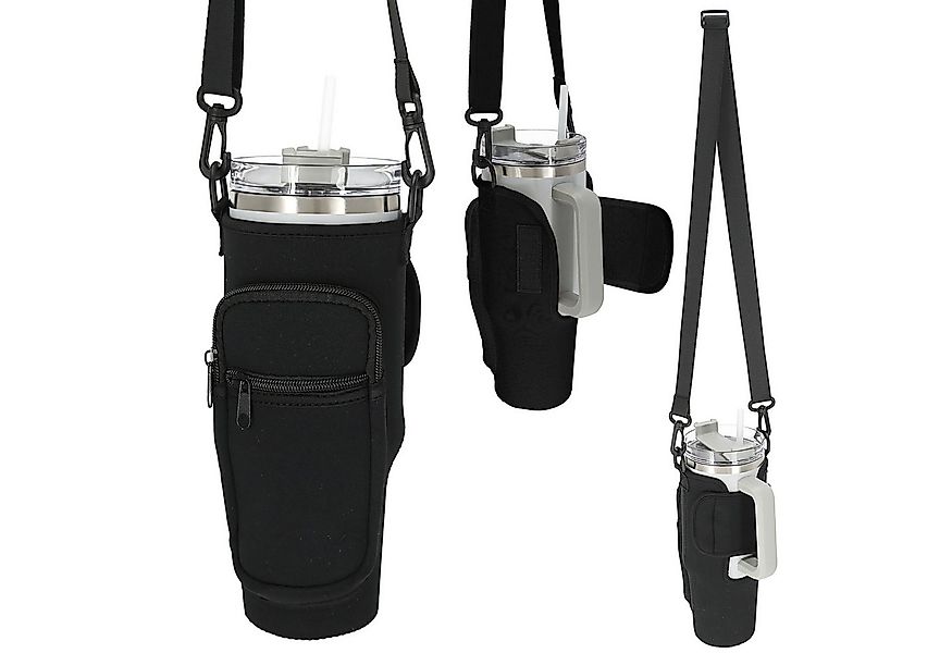 CEPEWA Umhängetasche Umhängetasche für Thermobecher 1,2l schwarz 7x24cm Neo günstig online kaufen