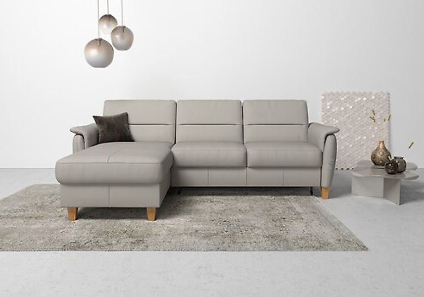 Home affaire Ecksofa »Palmera L-Form, B: 244 cm« optional Bettfunktion & Be günstig online kaufen