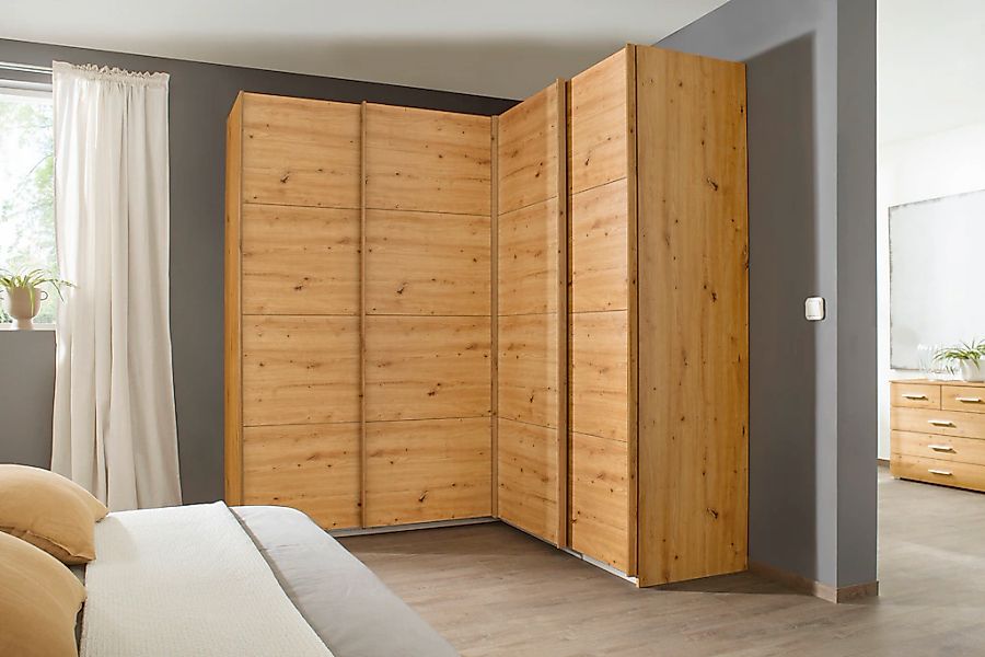 rauch Schwebetürenschrank "Quadra" Eckschrank inkl. Türendämpfer und Schubl günstig online kaufen