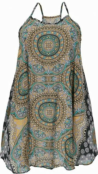 Guru-Shop Midikleid Boho Dashiki Minikleid, Trägerkleid,.. alternative Bekl günstig online kaufen