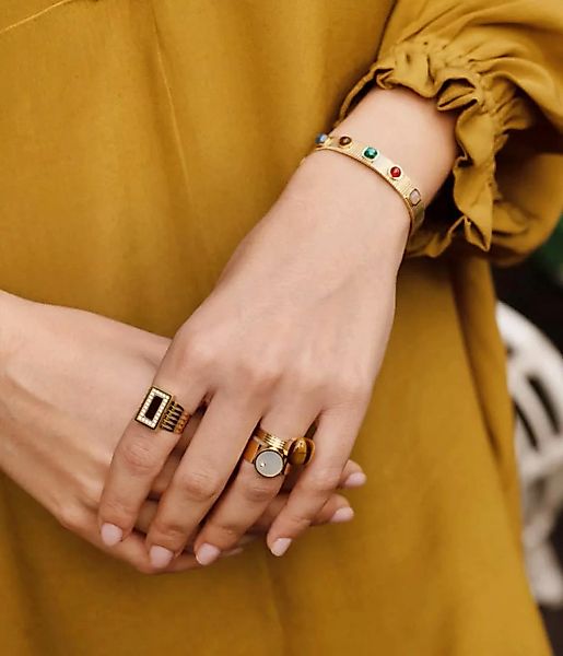 Zag Bijoux Ring Carli blau/gold Zirkoniensteine günstig online kaufen