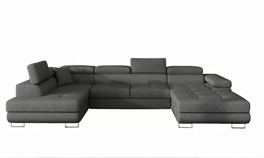 MOEBLO Wohnlandschaft GONZALO, Eckcouch mit Bettfunktion Couch U-Form Polst günstig online kaufen