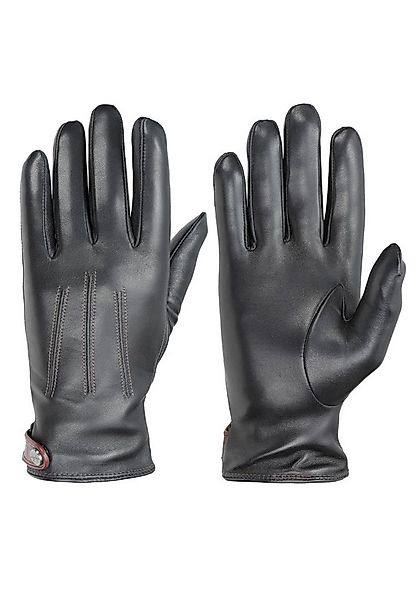 PEARLWOOD Lederhandschuhe TAYLOR (1 Paar) gefüttert, Ziernähte, seitlicher günstig online kaufen