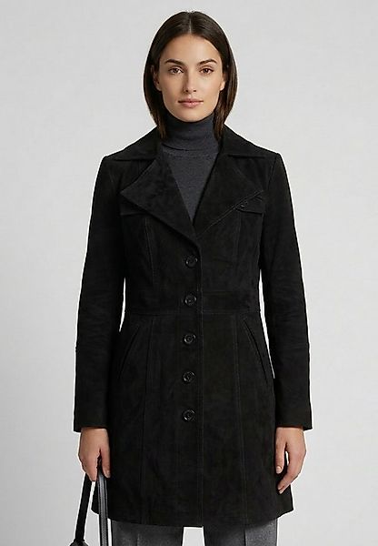 RICANO Ledermantel Lucy Ledermantel mit Reverskragen und Knopfleiste günstig online kaufen