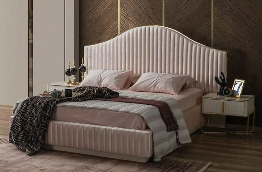 JVmoebel Bett Bett Design Doppelbett Samt Bett Polster Ehe 160x200 Betten S günstig online kaufen