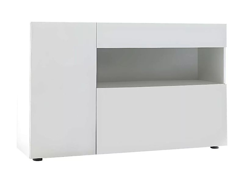 Sideboard mit 2 Türen & 1 Schublade - Weiß lackiert - ALTAIR günstig online kaufen
