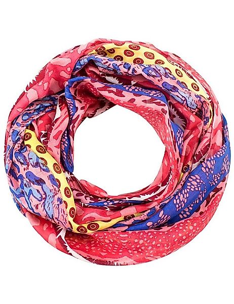 Sunsa Loop Damen Loop Schal. 100% Viskose Schlauchschal. Loopschal, Blumenm günstig online kaufen
