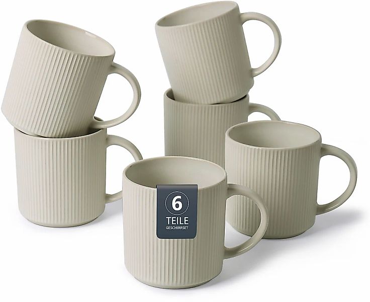 OTTO home Becher "Kaffeebecher Ylvii, 6er Set" spülmaschinenfest und mikrow günstig online kaufen