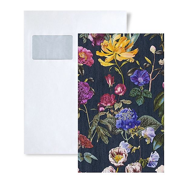 PROFHOME 1 MUSTERSTÜCK S-373364-GU DIN A4 MUSTER der Blumen Tapete günstig online kaufen