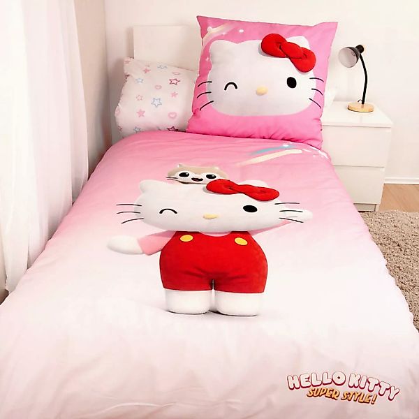 Baumwoll Wende Bettwäsche Hello Kitty Renforce Multi Baumwolle B/L: ca. 135 günstig online kaufen