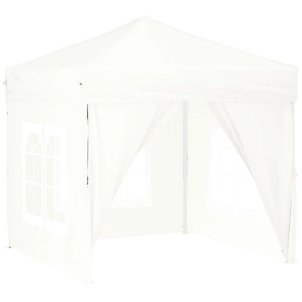 vidaXL Partyzelt Faltbar mit Seitenwänden Weiß 2x2 m Modell 1 günstig online kaufen