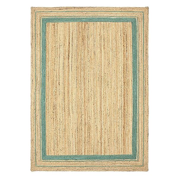 TaraCarpet Teppich Jute Durry Bordüre Flachgewebe günstig online kaufen