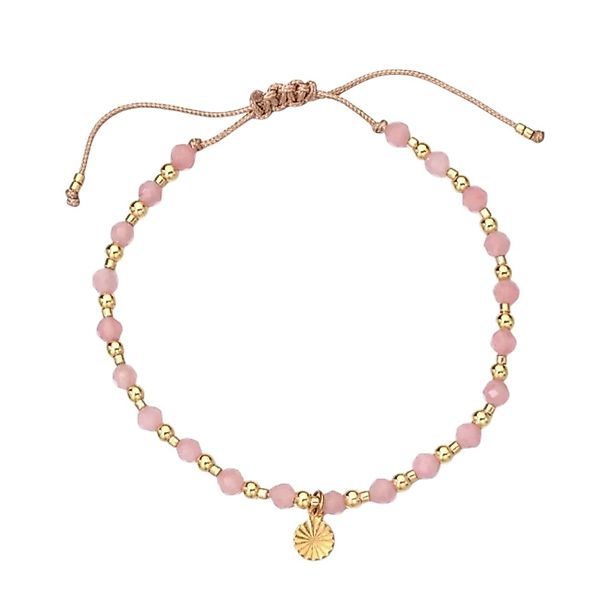 KARMA Armband Damenarmband Achat Edelstein Grün günstig online kaufen