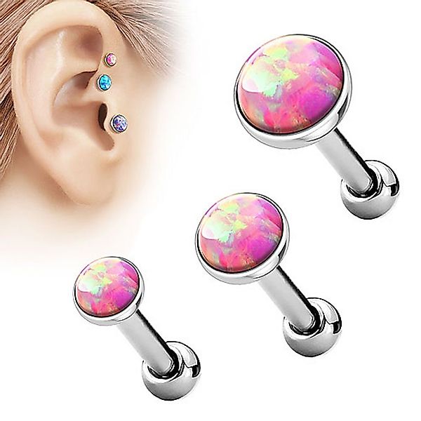 Taffstyle Piercing-Set Tragus Stecker mit flachen günstig online kaufen