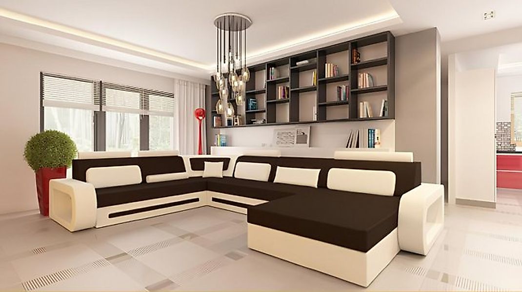 JVmoebel Ecksofa Stoffsofa Textil großes Sofa Couch Ecksofa Wohnlandschaft günstig online kaufen