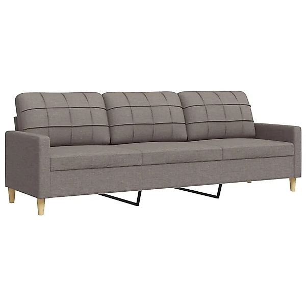vidaXL 3-Sitzer-Sofa Taupe 210 cm Stoff 4007421 günstig online kaufen