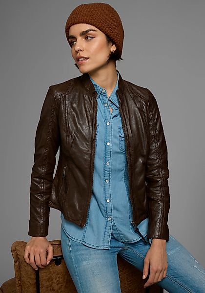 ALPENBLITZ Lederjacke "Athen", aus weichem Lammnappaleder, figurbetonter Sc günstig online kaufen