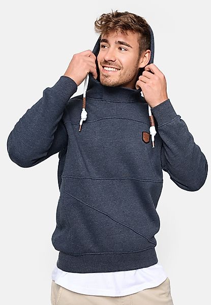 Indicode Kapuzenpullover Meza mit asymmetrischen Ziernähten günstig online kaufen