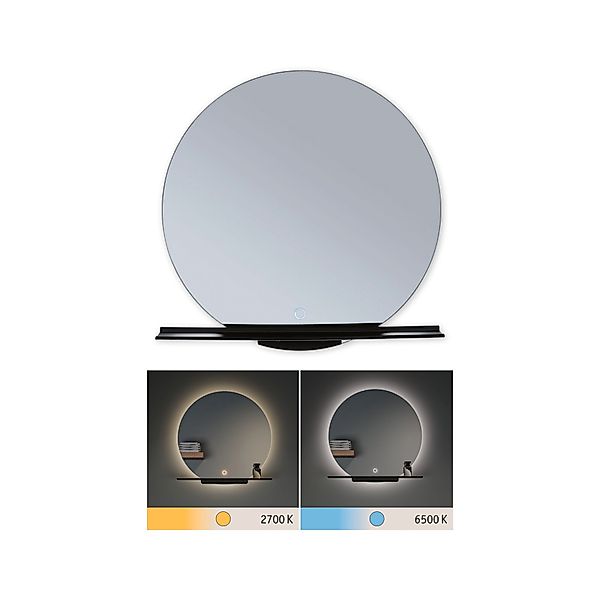 Paulmann "LED Leuchtspiegel Miro IP44 Tunable White 500lm 230V 11W Spiegel/ günstig online kaufen