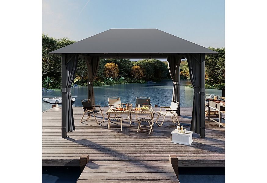 HOMALL Pavillon, Pavillon Winterfest und Wasserdicht 3x3/3x4m Patio für 6-1 günstig online kaufen
