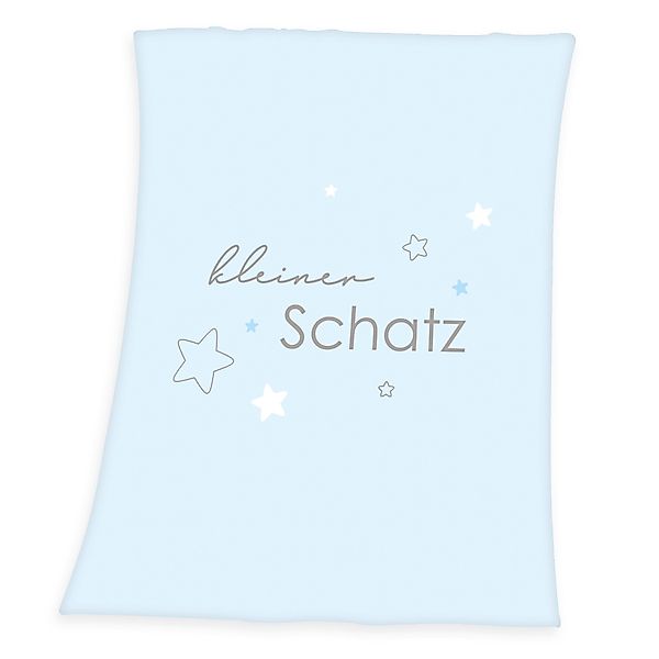 Babydecke Kleiner Schatz Microfaserflausch-Decke 75/100 cm günstig online kaufen