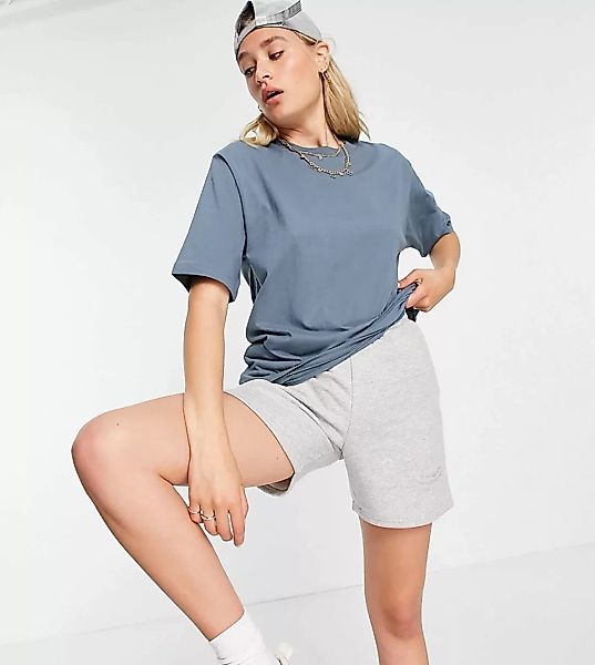 ASOS DESIGN Tall – Ultimate – Oversize-T-Shirt in Delfingrau günstig online kaufen