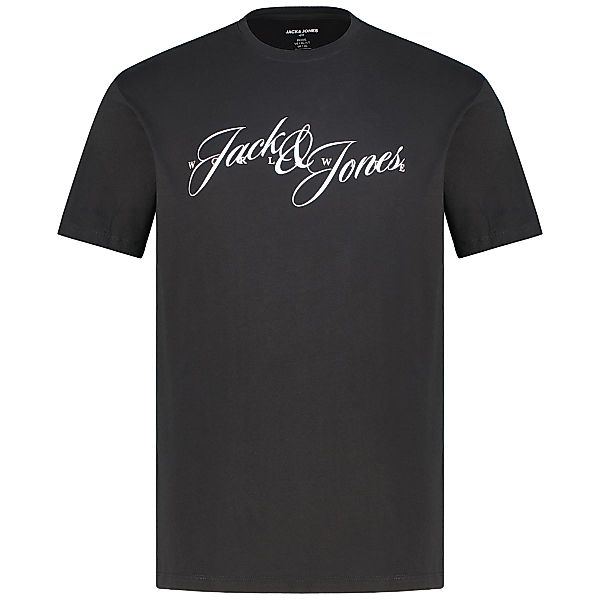 Jack&Jones T-Shirt mit Label-Print Farbe schwarz Größe: 6XL günstig online kaufen