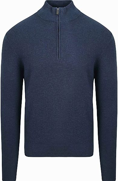 Suitable Half Zip Pullover Struktur Petrol - Größe XXL günstig online kaufen