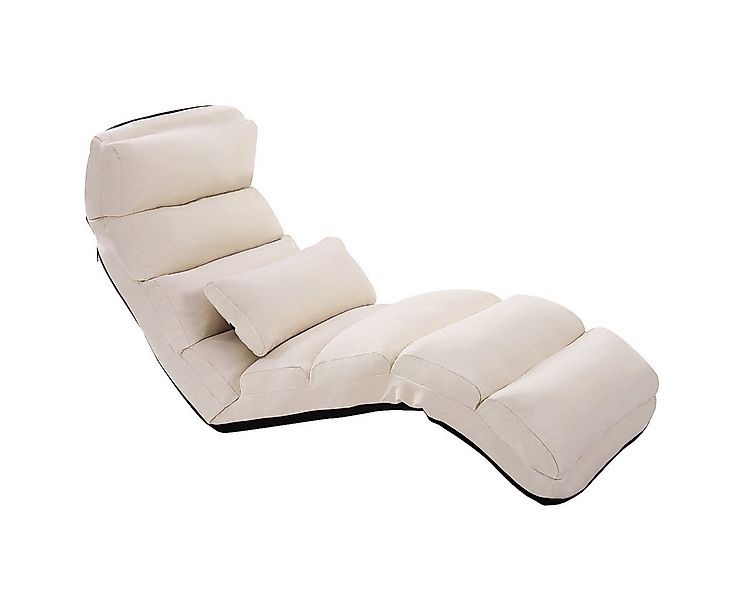 COSTWAY Relaxliege, mit Liegefunktion, Bodensessel klappbar verstellbare Rü günstig online kaufen